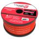 50ft 1/0 gauge OFC power wire frost red spool