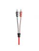 VEGA 2-channel RCA cable, 6ft, dual twisted, dual molded ends